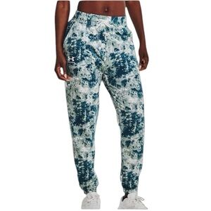 Under Armour Women's Rival Terry Fleece Print‎ Jogger Pants Size XL NEW